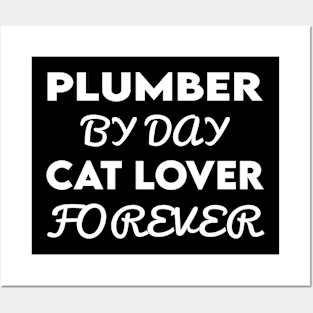 plumber cat Posters and Art